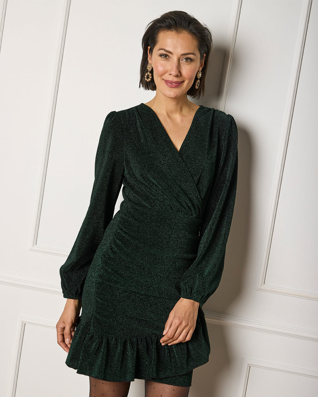 Alyssa Sparkle Dress - Black