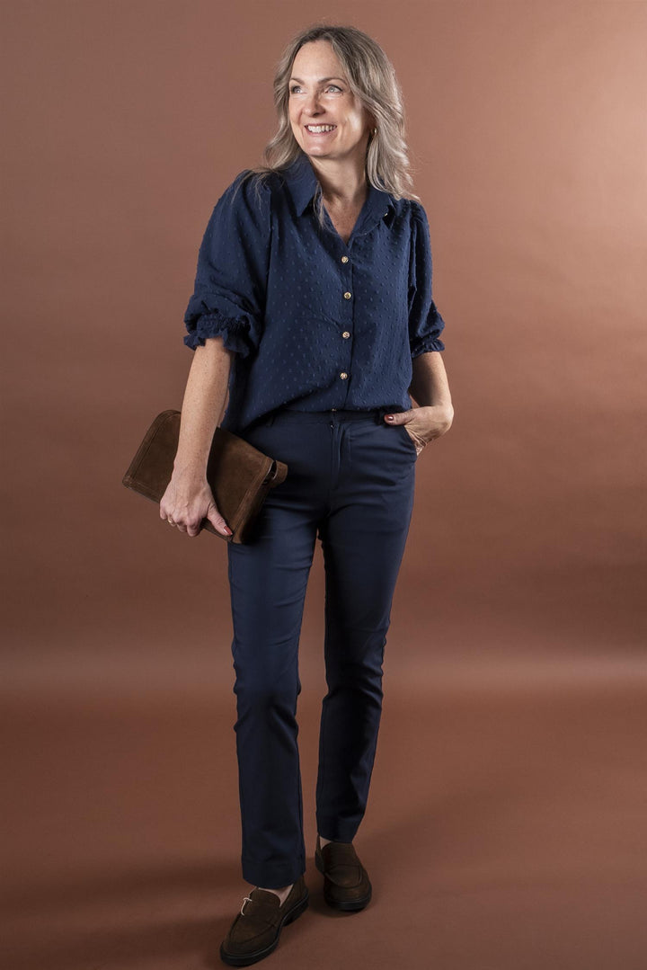 Norah Crolo Blouse - Navy