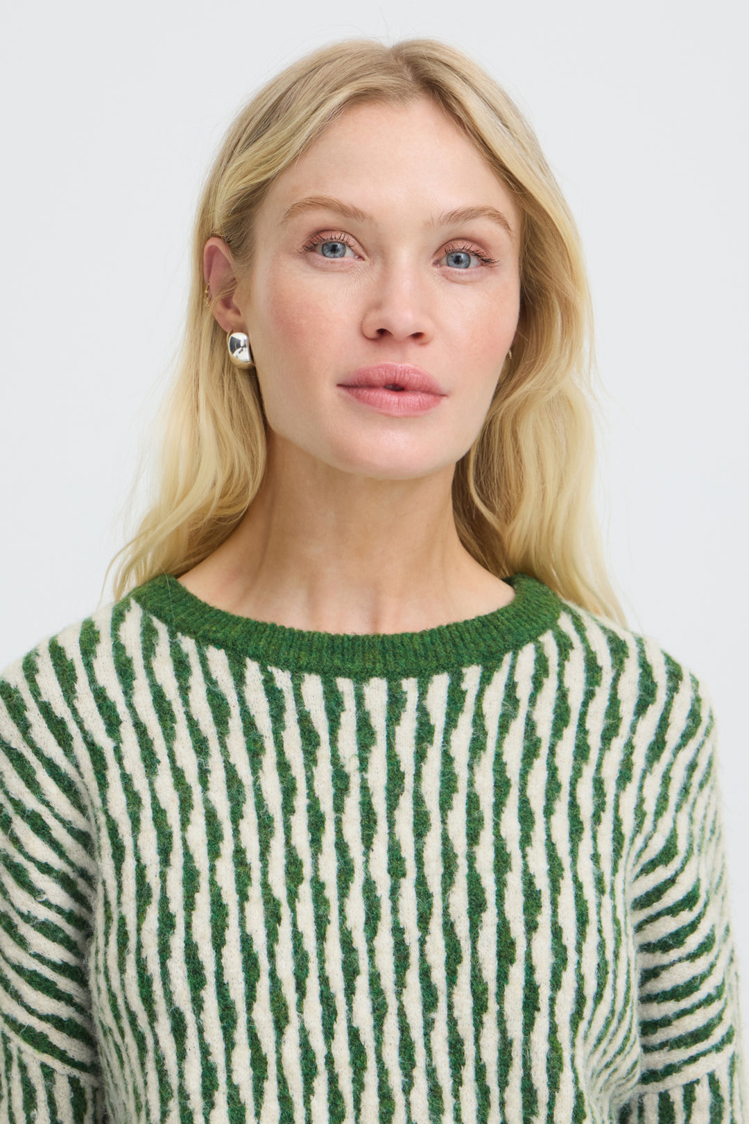 BYojula Jumper - ARTICHOKE GREEN ABSTRECT