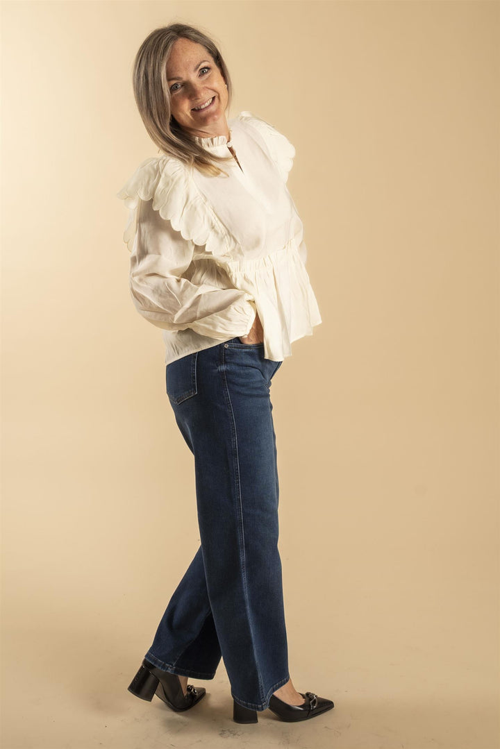 Terra Frill Blouse - Tofu