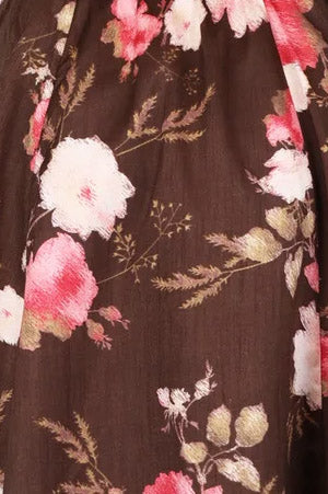 Tafeta Maxi Skirt - Soft Flower
