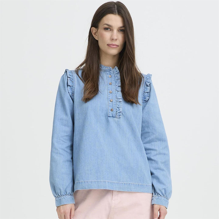 PZMALIA SHIRT - Light Blue Denim