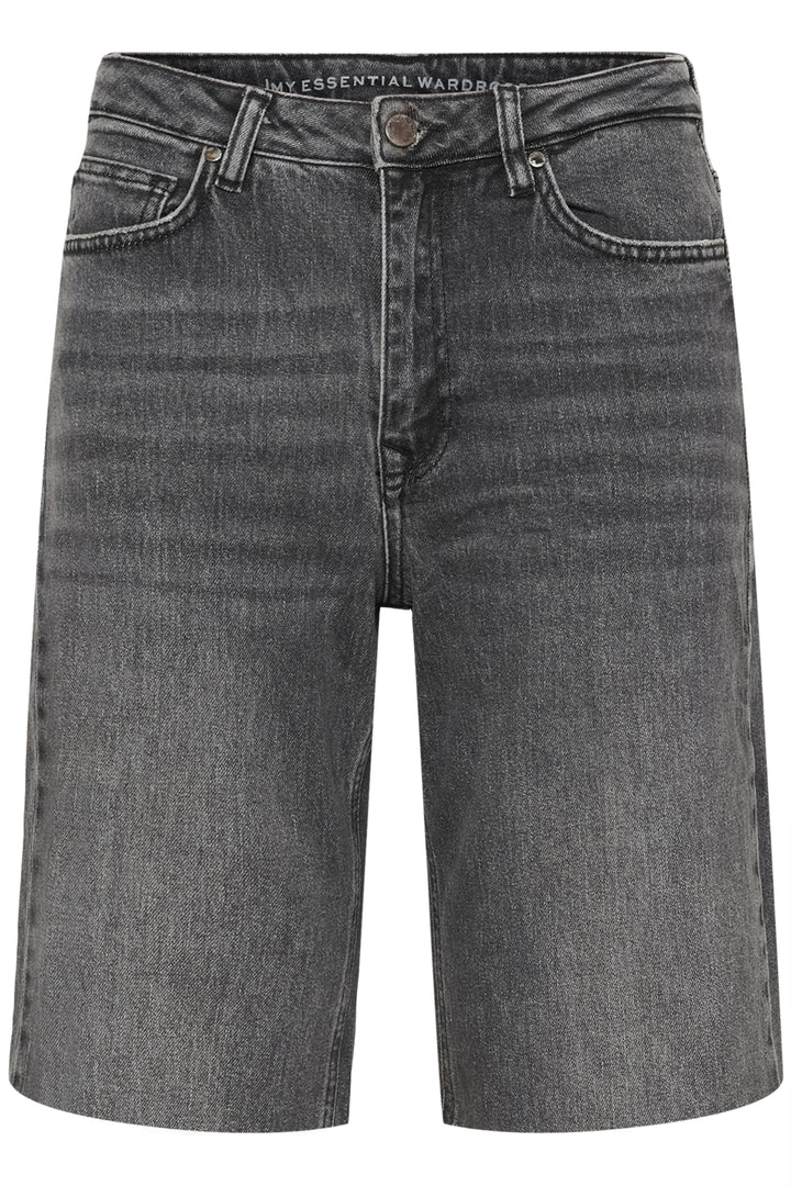 LouisMW 139 High Long Shorts - Black Retro Wash