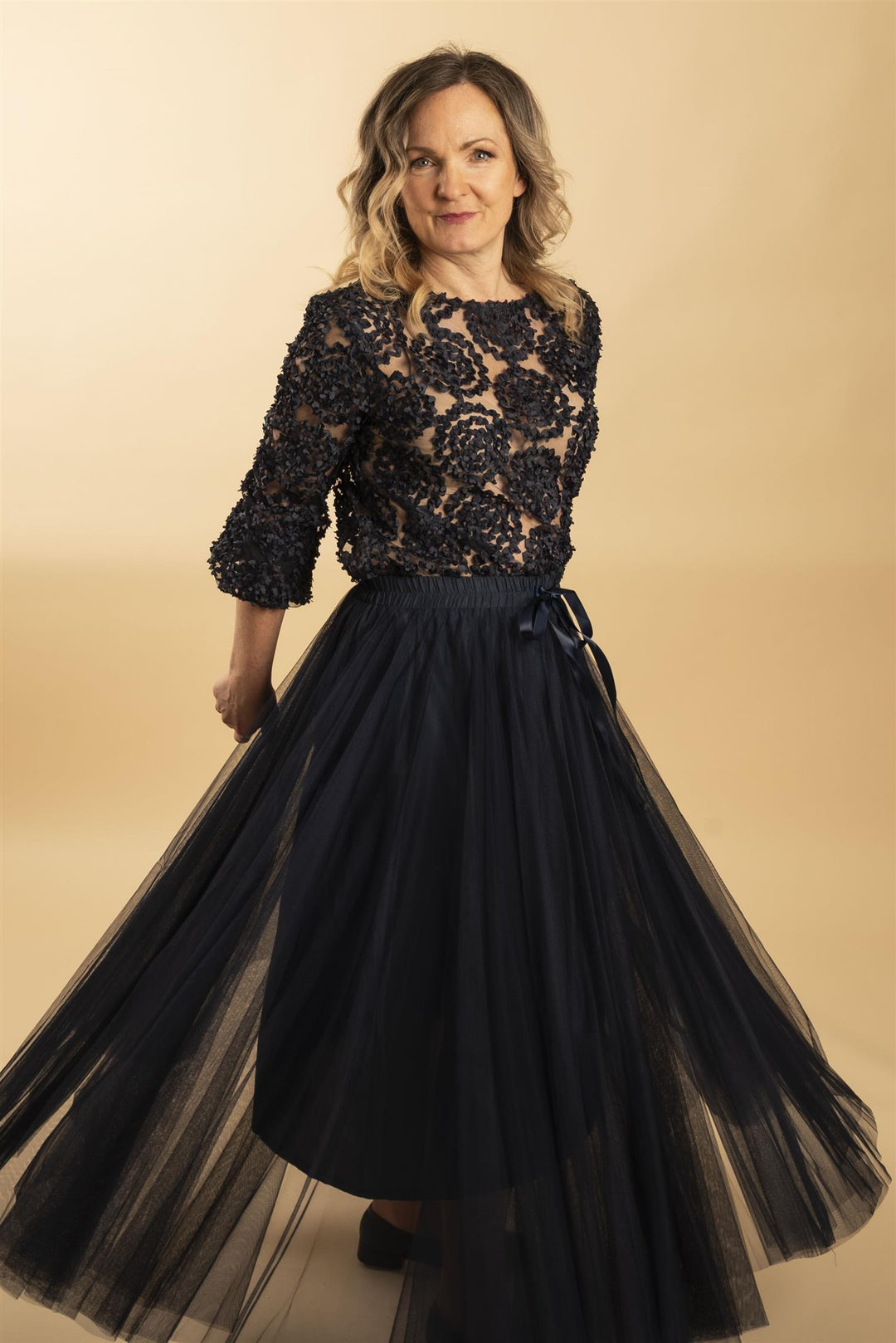 Tulle Skirt - Bordeaux