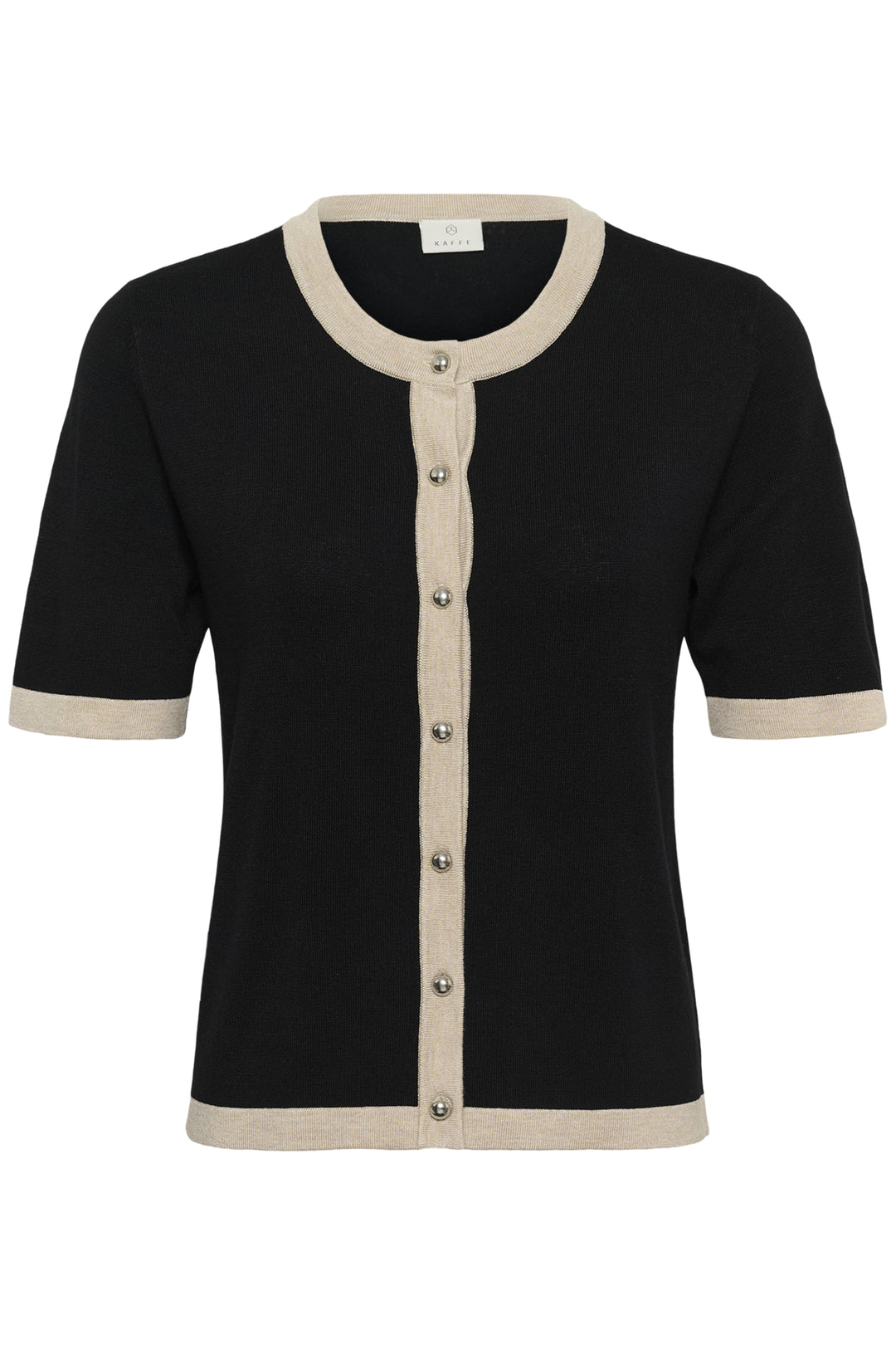 KAlizza Contrast Cardigan - Black deep