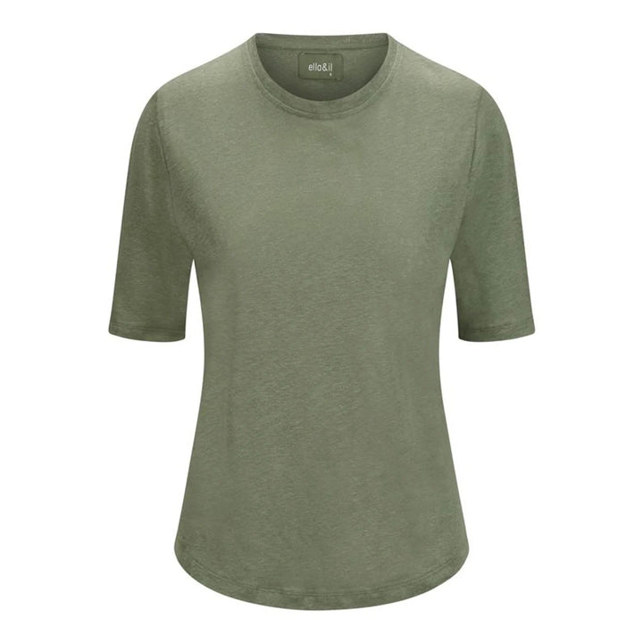 Karina Linen Tee - Green