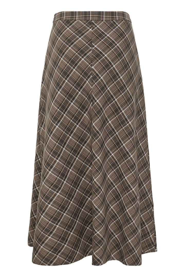 BYESTOLO SKIRT - SEPIA CHECK