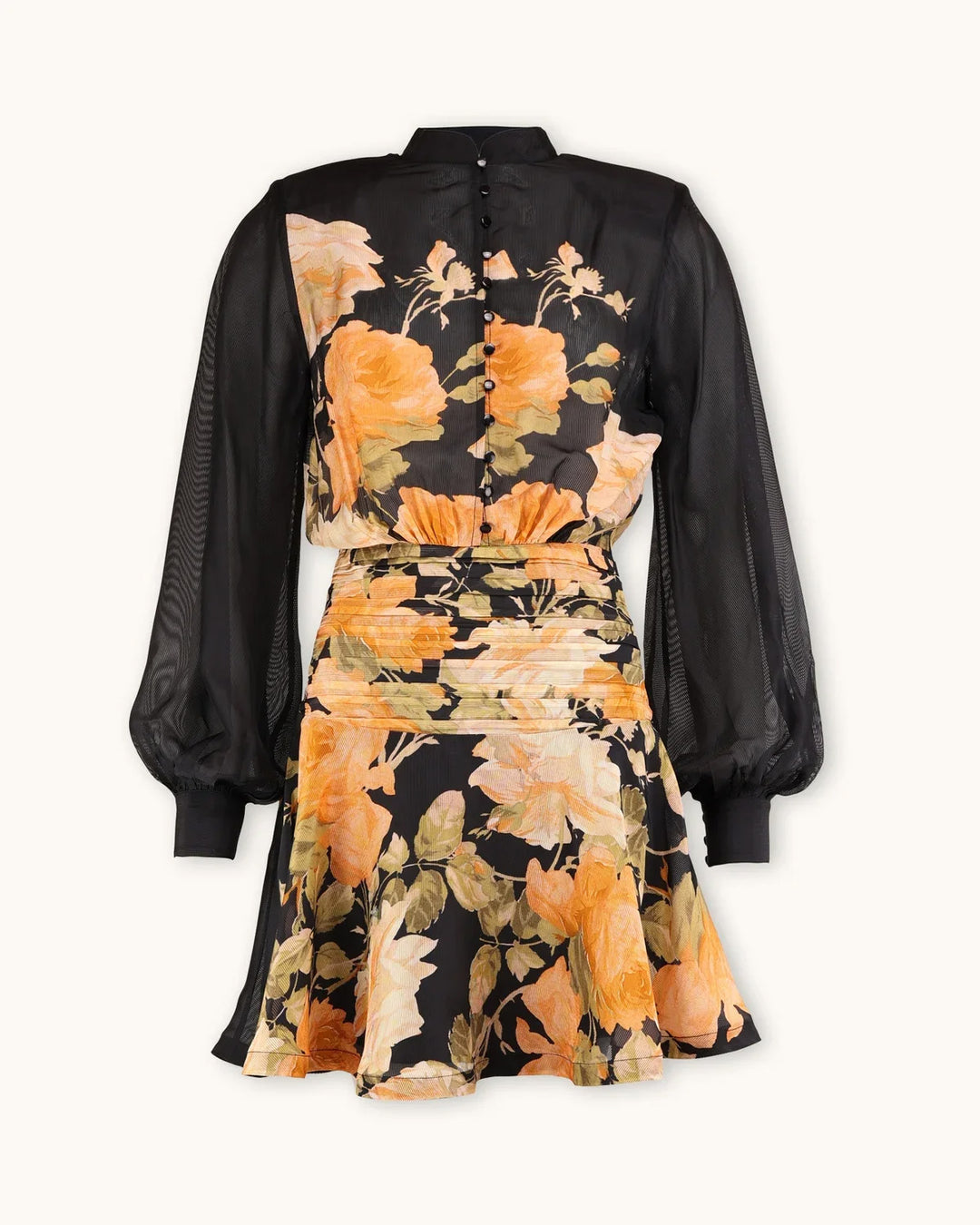 Organza Mini Dress - Midnight Field
