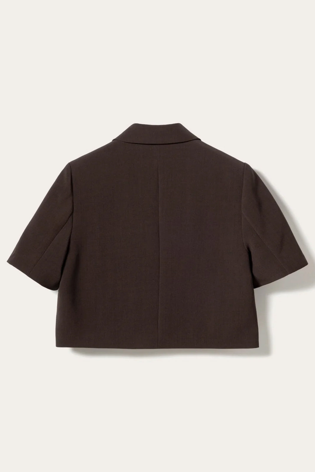 Leanne Crop Blazer - Chocolate