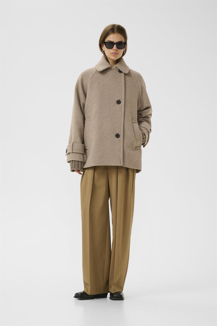 Thora Minona Coat R - Sandy Grey Melange