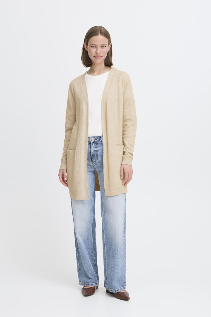 BYNONINA CARDIGAN - Cement Melange
