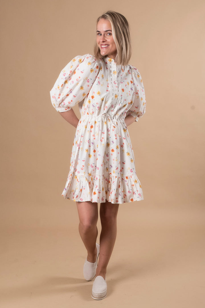 Poplin Mini Dress - Morning Bloom