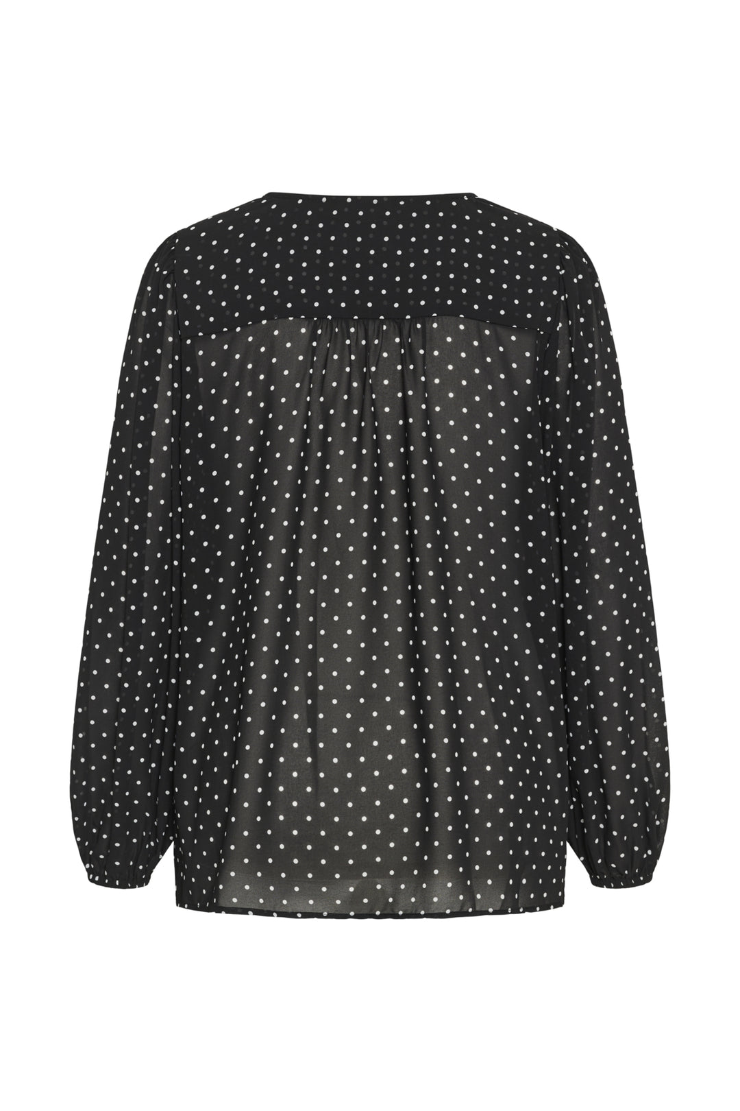 KCminda Blouse - Black W. White Dot