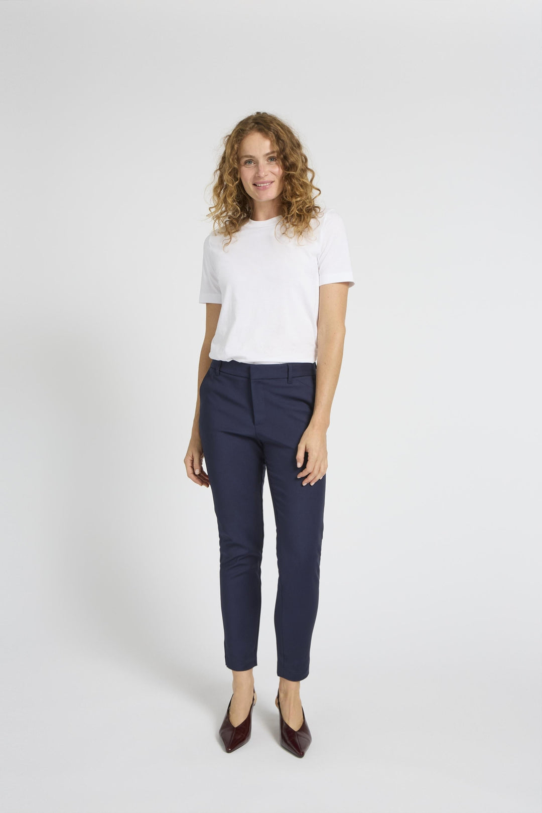 PZBINDY HighWaist Pant Ankl. Skinny Leg - Dark Sapphire