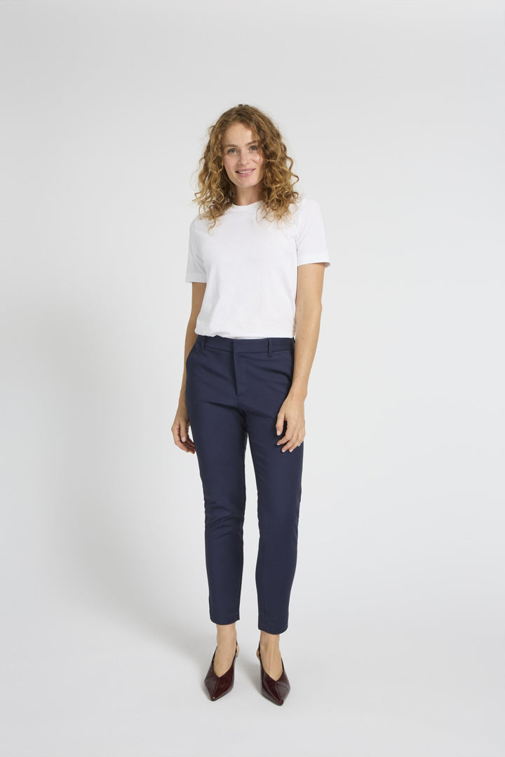 PZBINDY HighWaist Pant Ankl. Skinny Leg - Dark Sapphire