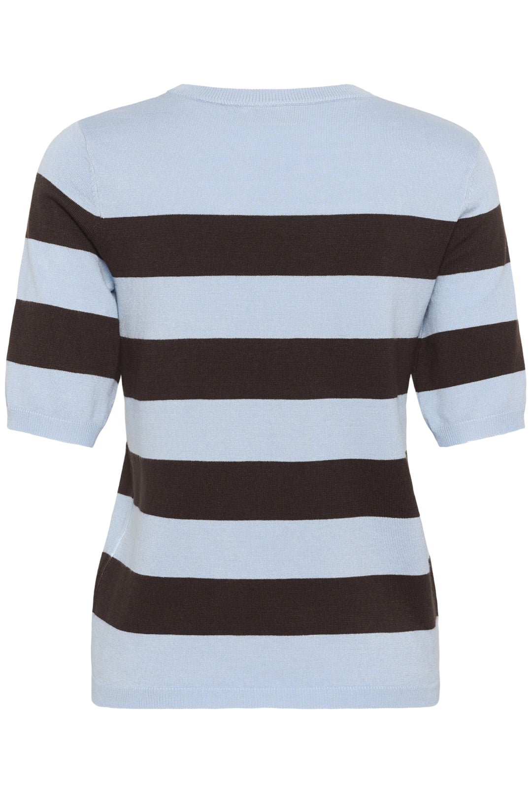 KAlizza Striped Knit - Blue fog / Brown Wide Stripe