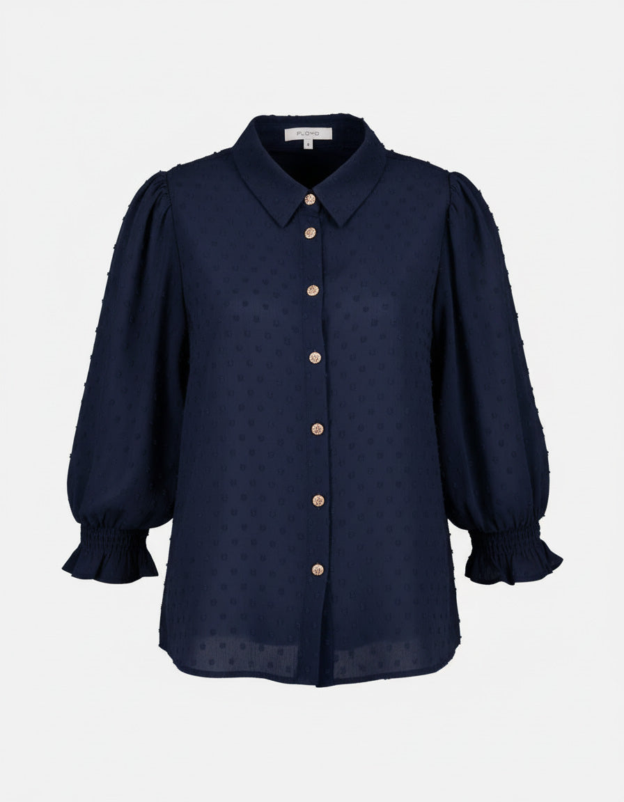 Norah Crolo Blouse - Navy