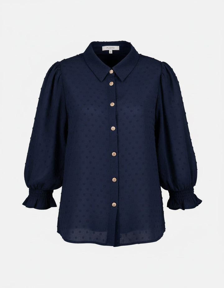 Norah Crolo Blouse - Navy