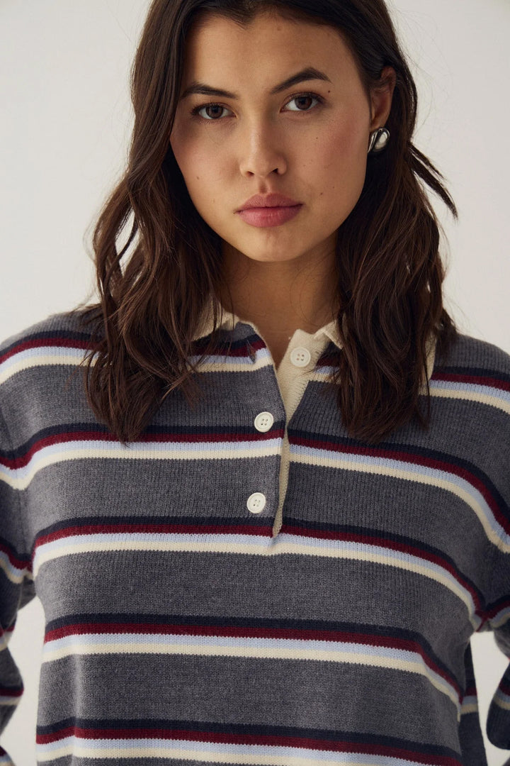 Merryl Knit - Grey Stripe