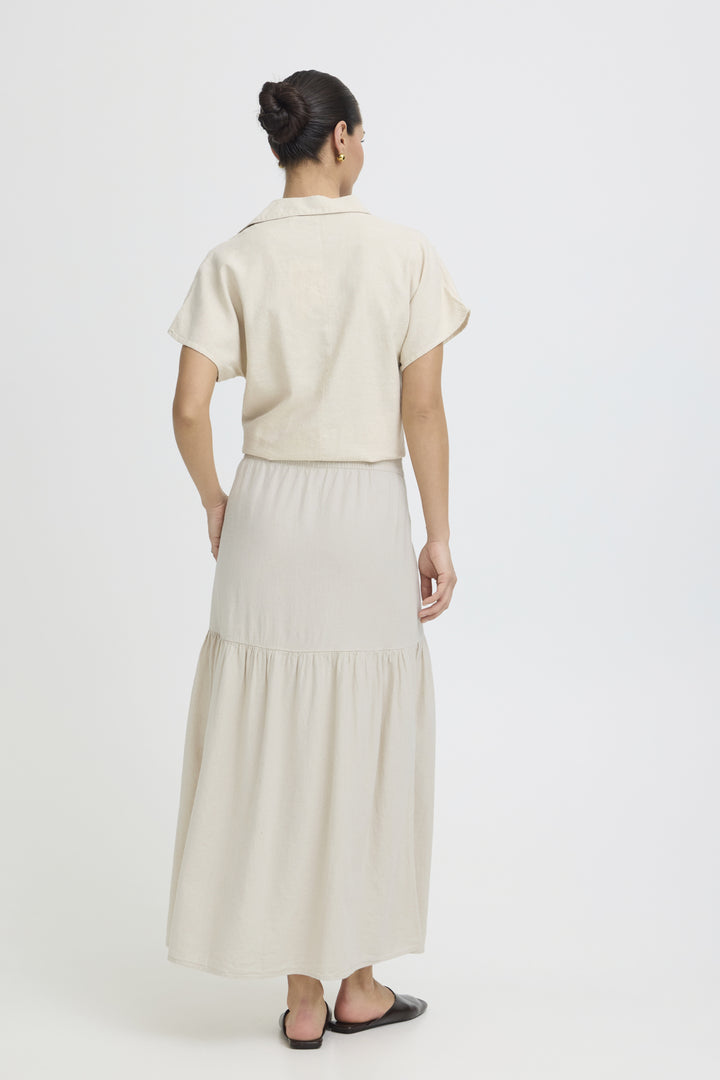 BYFALAKKA BOHO SKIRT - Rainy Day Melange