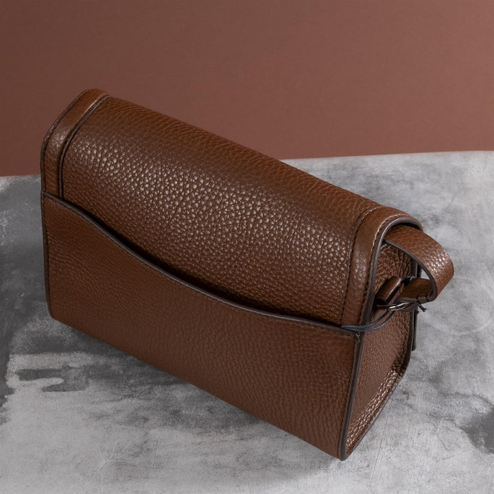 Sonti Crossbody Leather Bag - Cognac