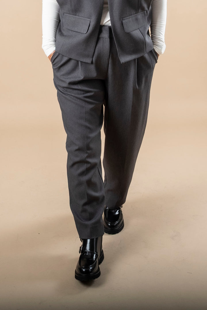 Amy Crop Pant - Grey melange