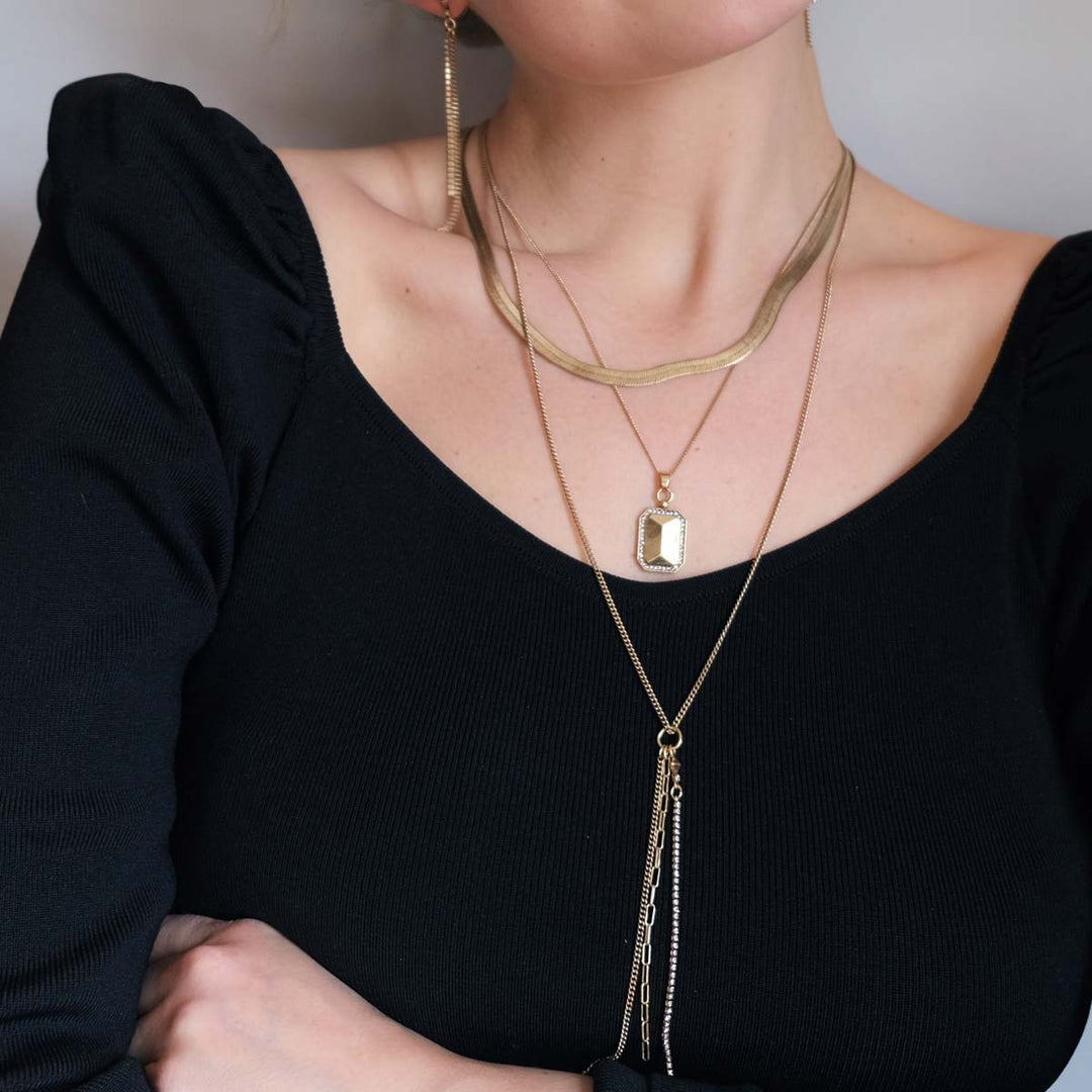 Steel Necklace 45cm - Gold