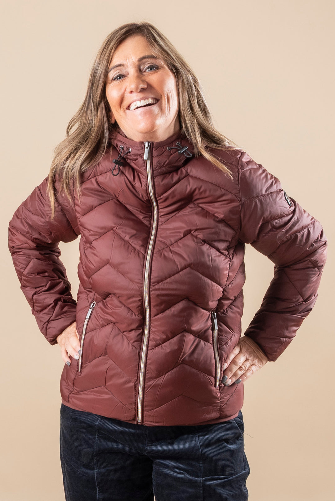 FRBAPADDING 1 OUTERWEAR - Rum Raisin