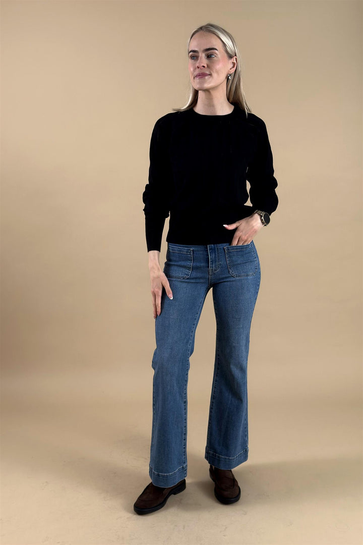 BYmmorla Pointelle Jumper  - Meteorite