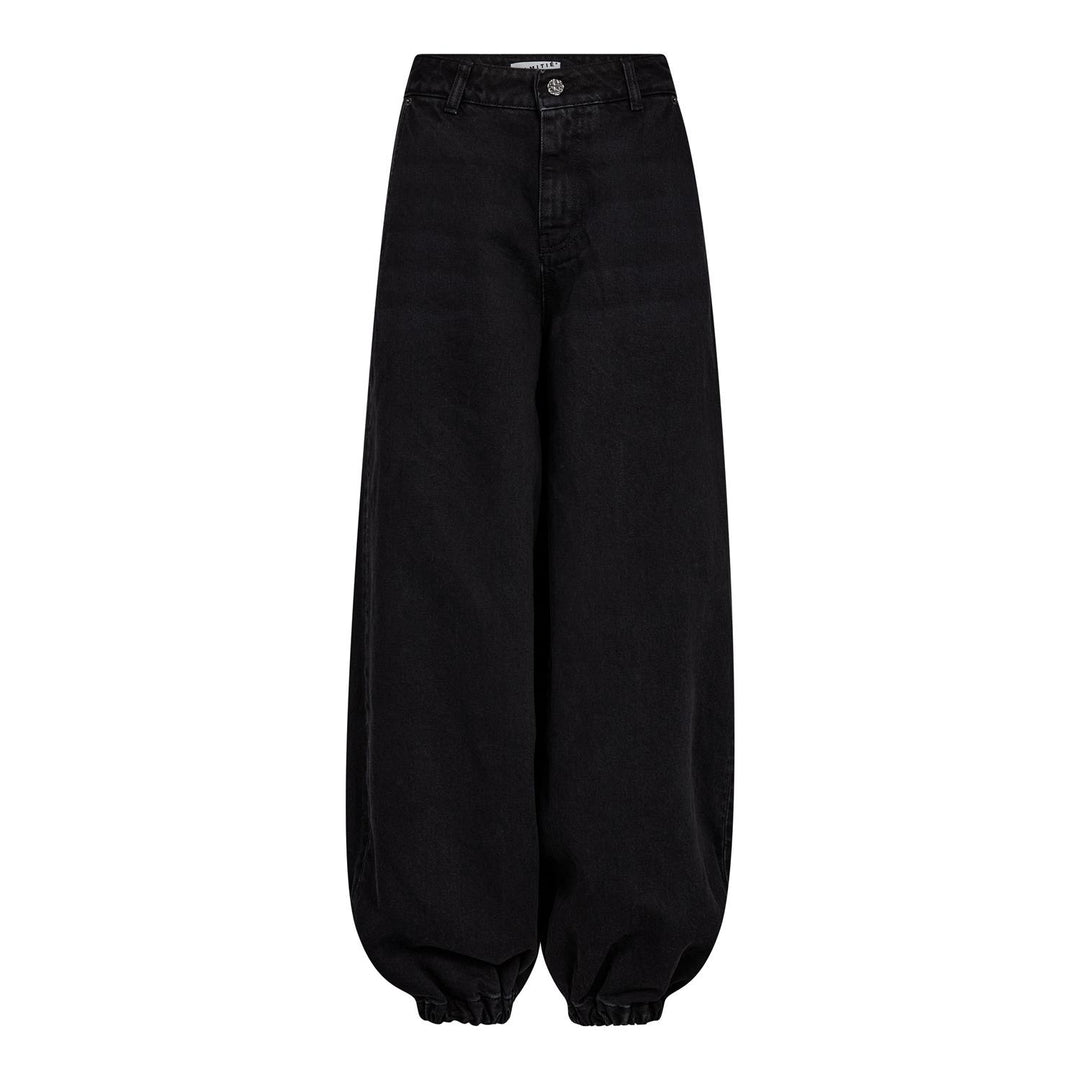 Denim Harem Pant - Black