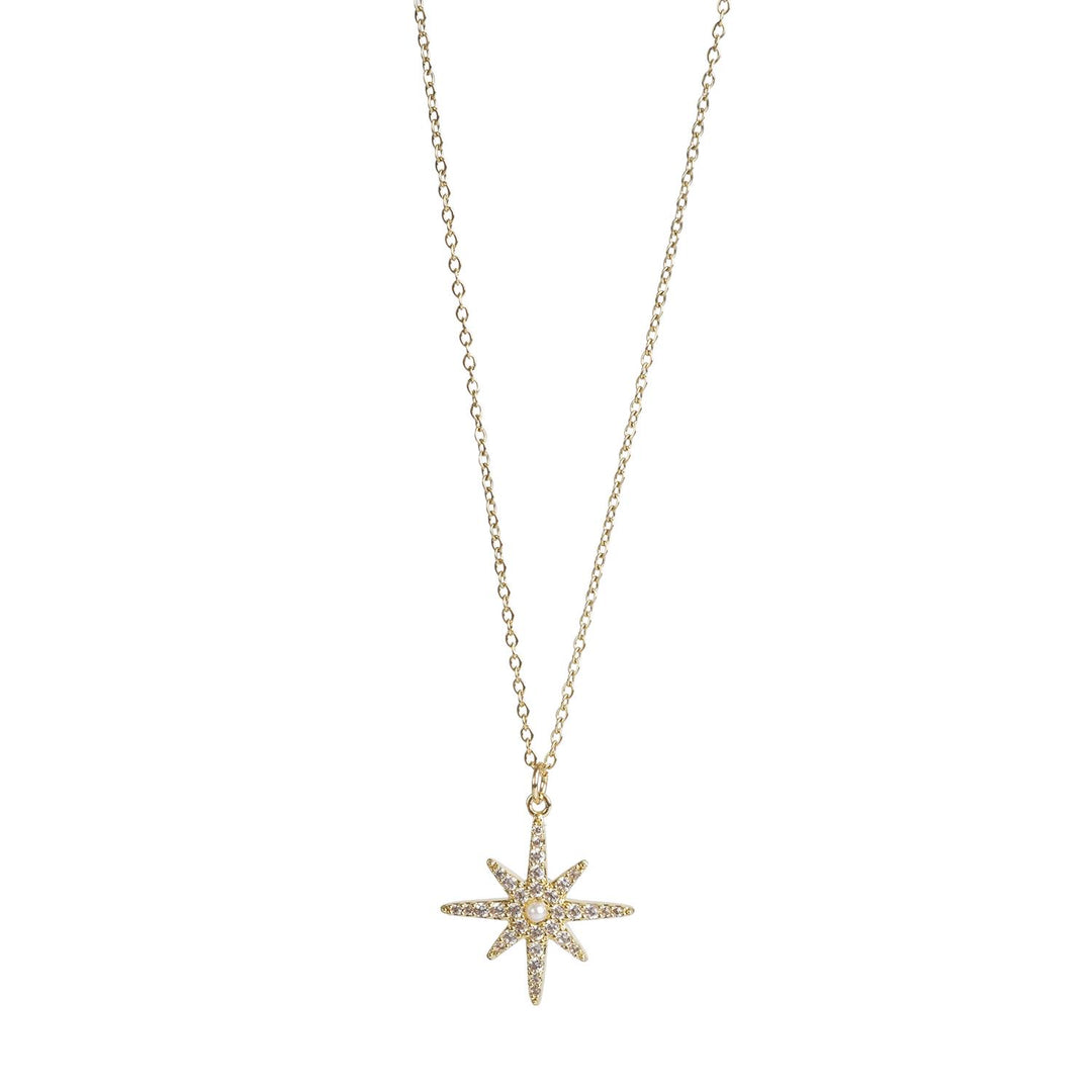 Stella Necklace by Tone Damli - Gold/Crystal