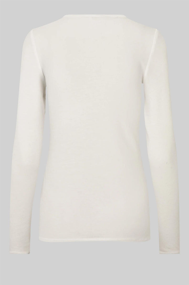 Matima O-Neck Long Sleeve Tee - Off White