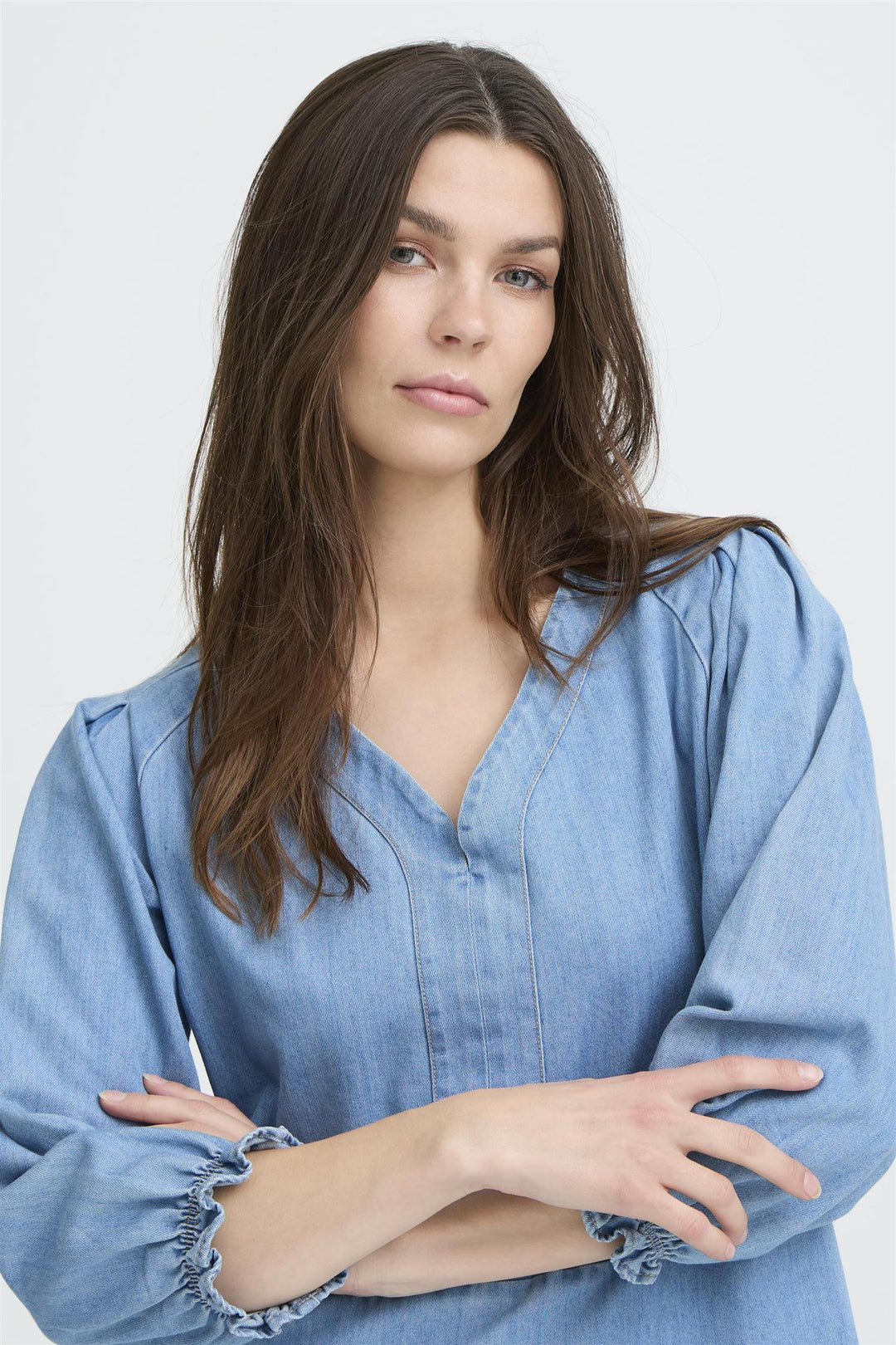 PZMALIA Denim Dress - Light Blue Denim
