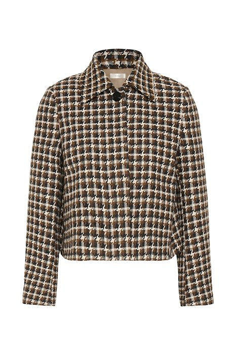 CARSONNE JACKET - BLACK/ BROWN