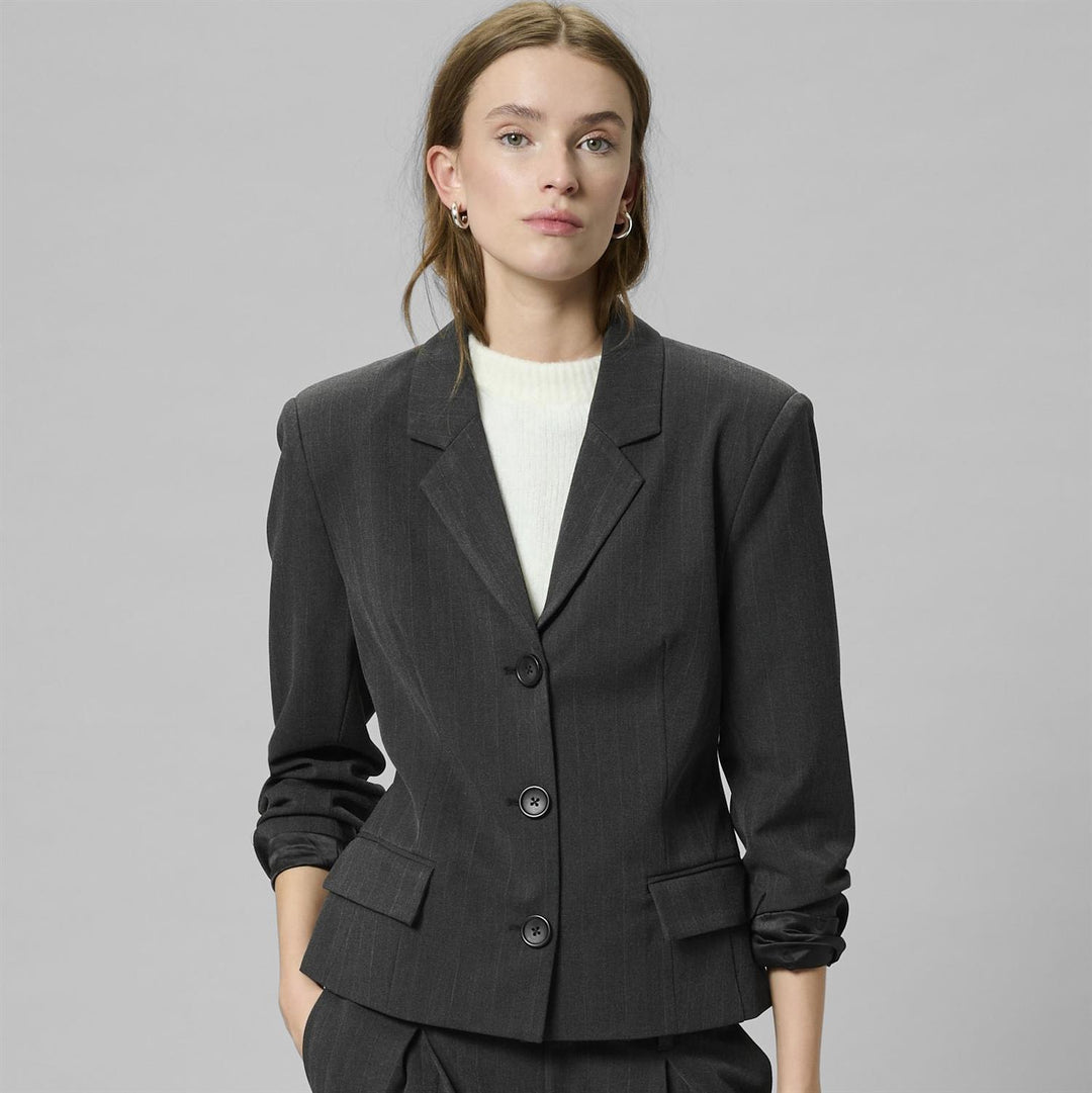 Luna Shaped Blazer - Asphalt