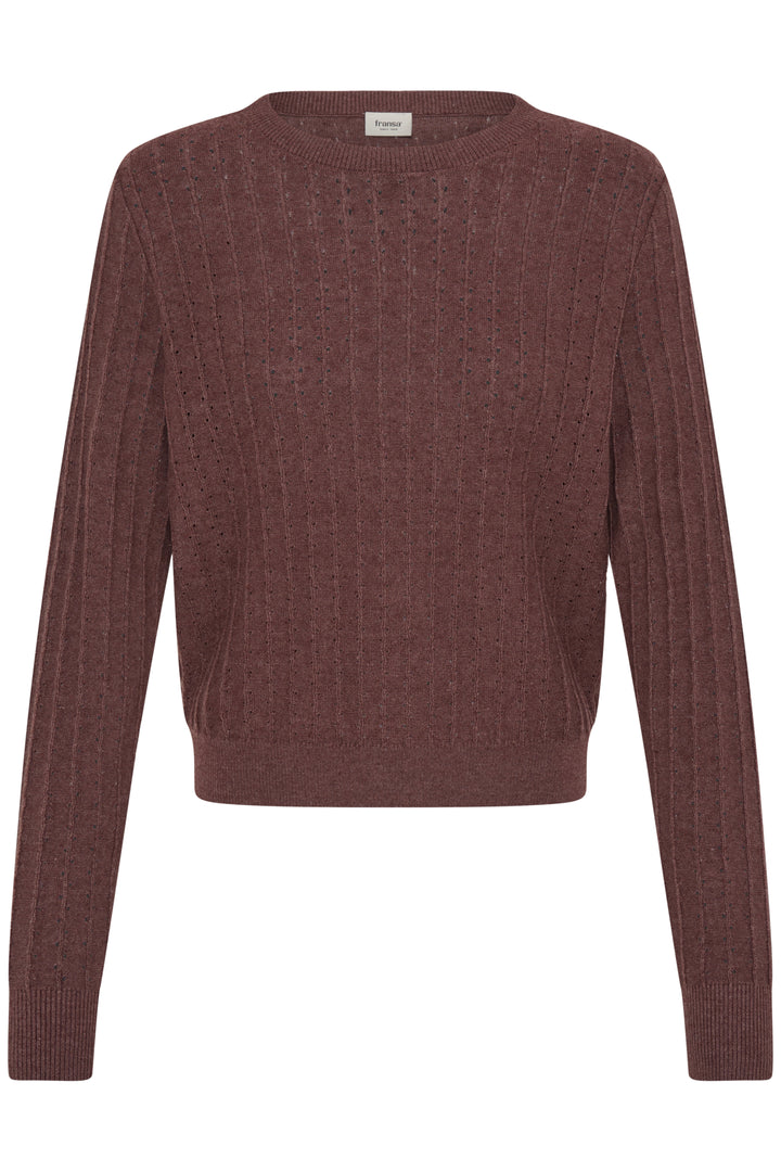 FRVANESSA Pullover - Rum Raisin Melange