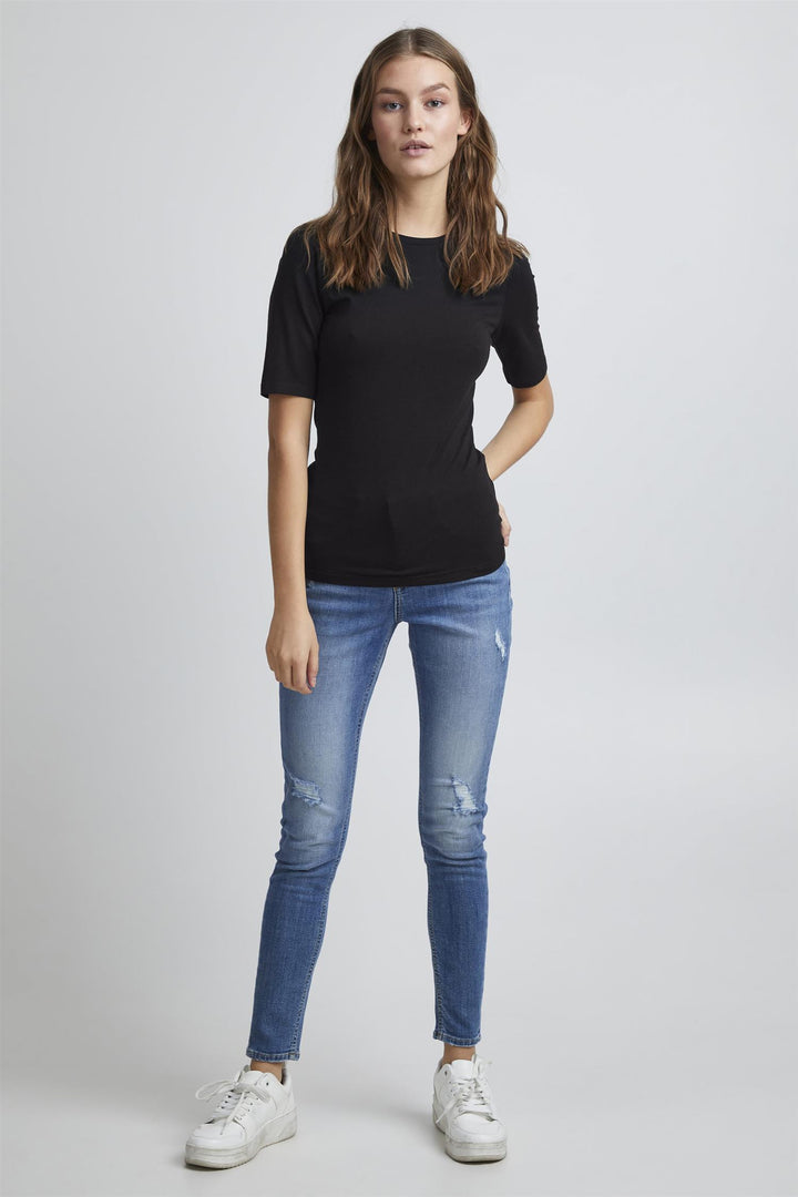 BYPAMILA T-SHIRT - JERSEY - Black