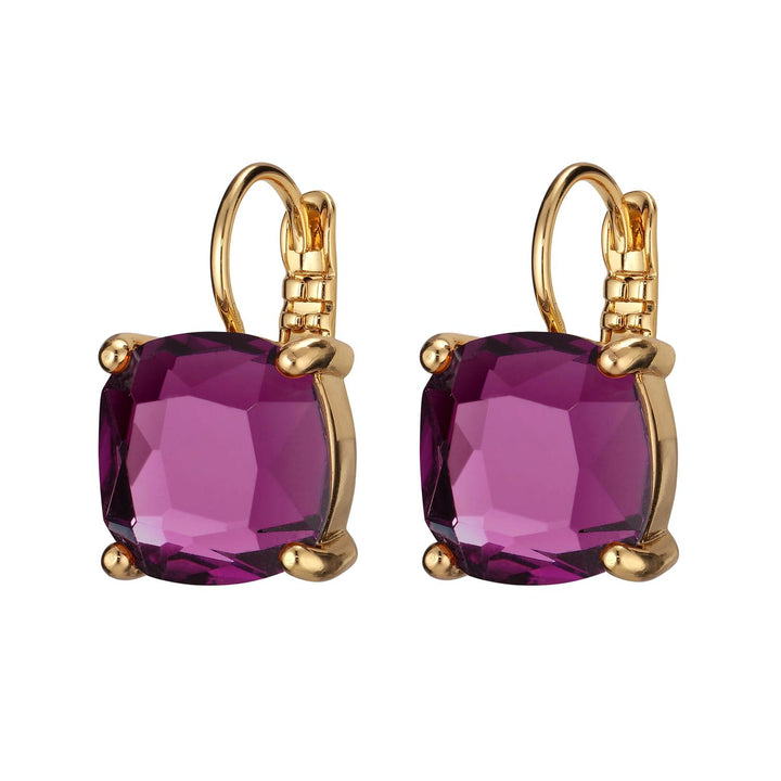 Agneta earring - SG/Purple