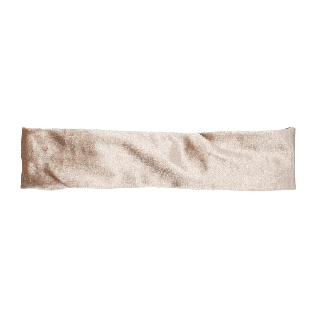Velvet Headband - Sparkled champagne