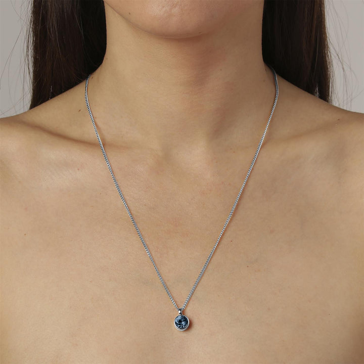 Ette Necklace - SS/Royal Blue