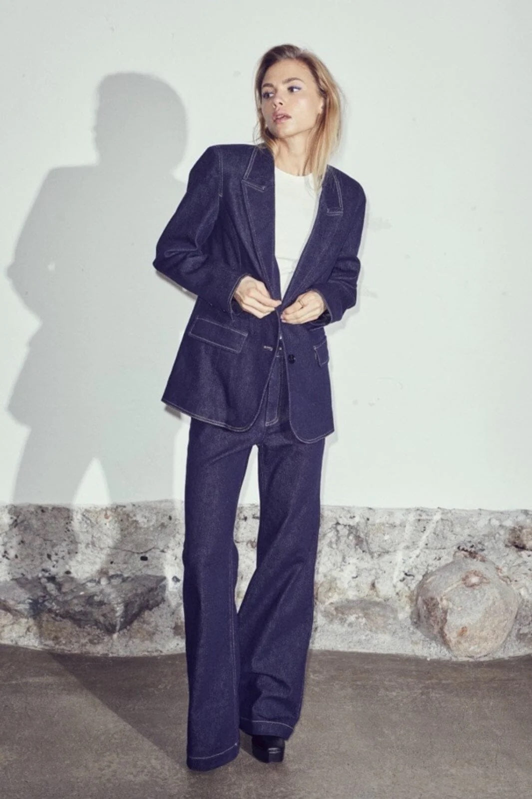 Duncan Denim Blazer - Dark Denim