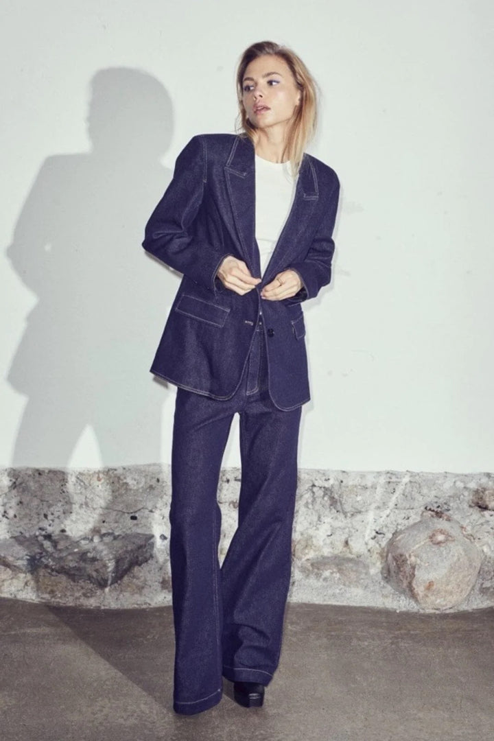 Duncan Denim Blazer - Dark Denim