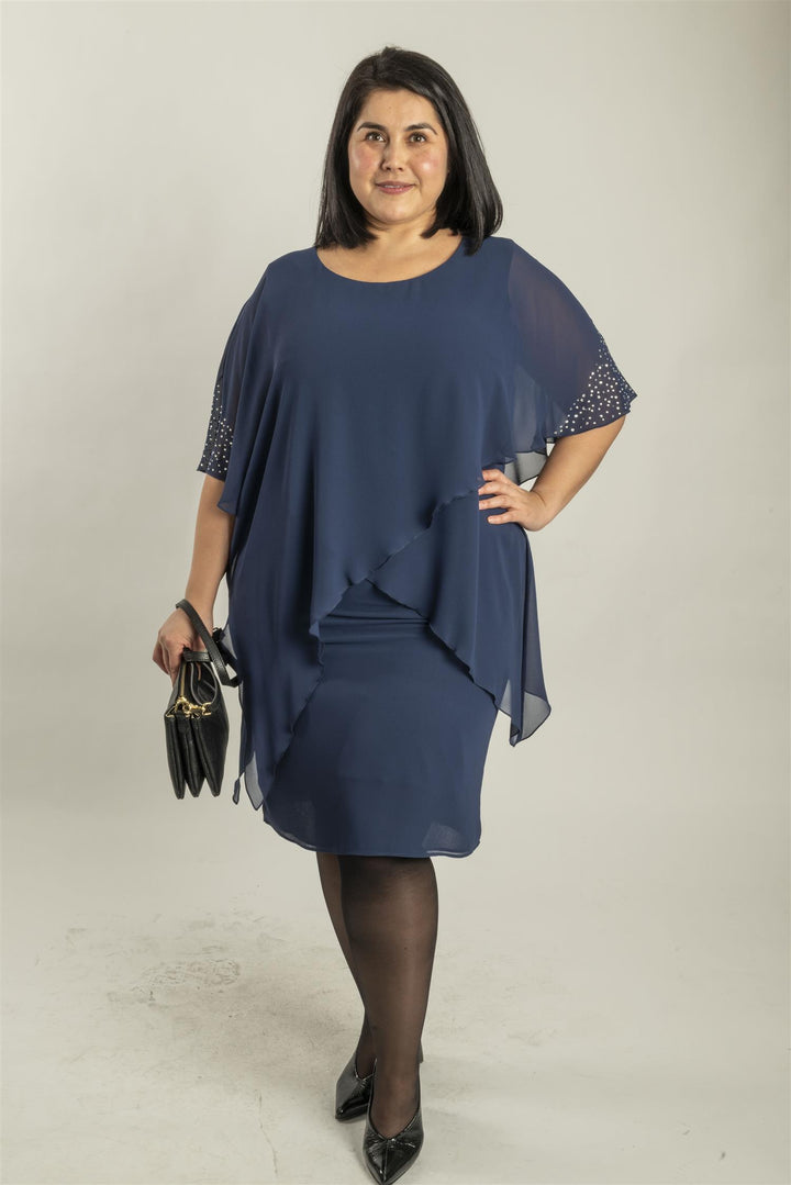 Godske Kjole m/Strass - Navy