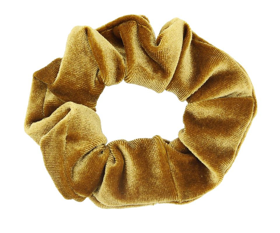 Hårstrikk Velour - Yellow
