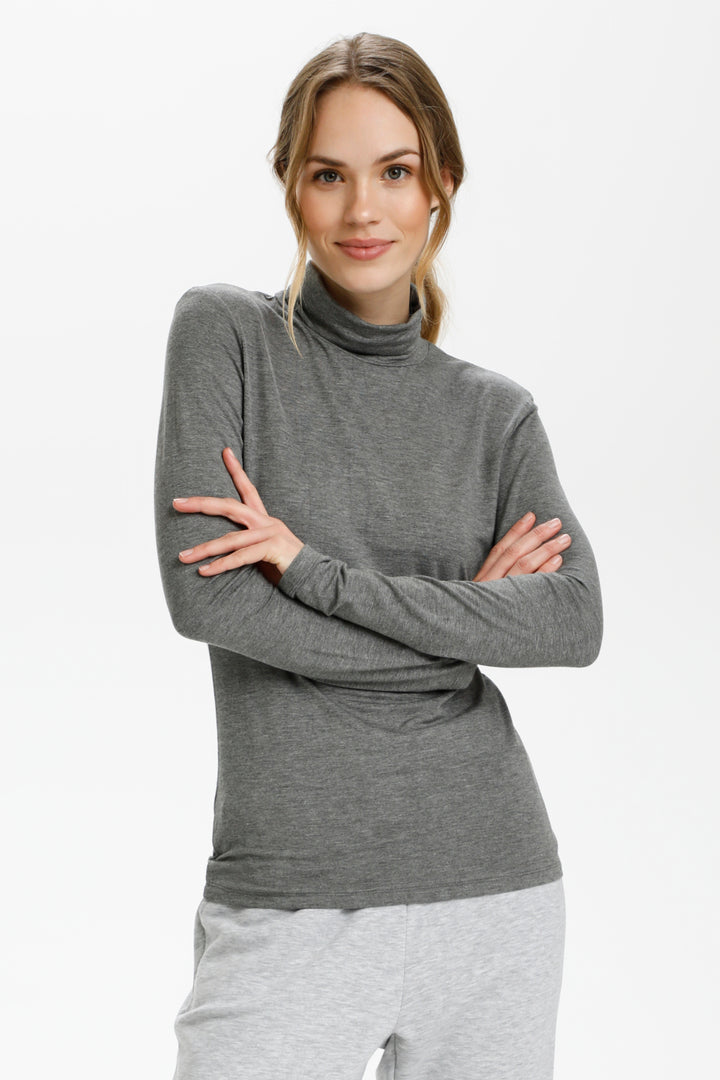 Yoko Rollneck _ Dark Grey Melange