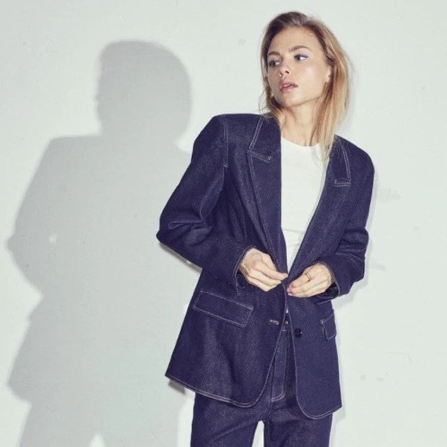 Duncan Denim Blazer - Dark Denim